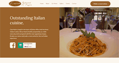 Desktop Screenshot of casanostra-restaurant.co.uk